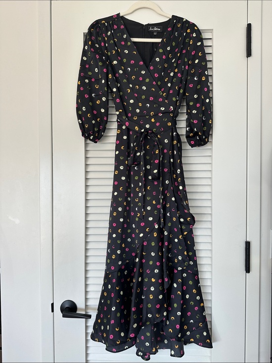 Sam Edelman Dresses & Skirts - Sam Edelman Stamped Dot Paisley Wrap Dress (NWT)